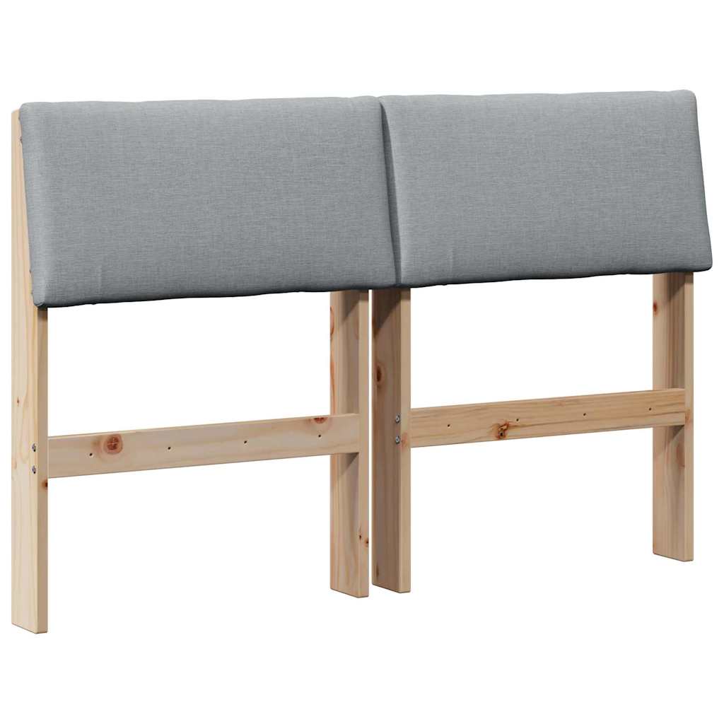 Gestoffeerd hoofdbord Lichtgrijs 120 cm Massief grenenhout is nu te koop bij PeponiXL, paradijselijk wonen!