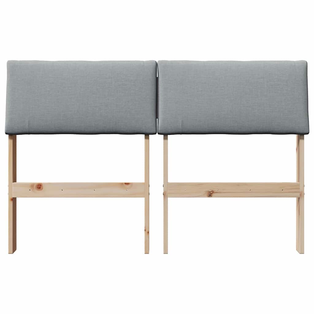 Gestoffeerd hoofdbord Lichtgrijs 120 cm Massief grenenhout is nu te koop bij PeponiXL, paradijselijk wonen!