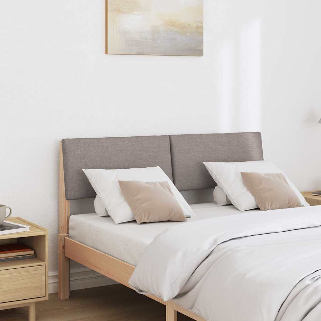 Gestoffeerd hoofdbord Taupe 120 cm Massief grenenhout is nu te koop bij PeponiXL, paradijselijk wonen!