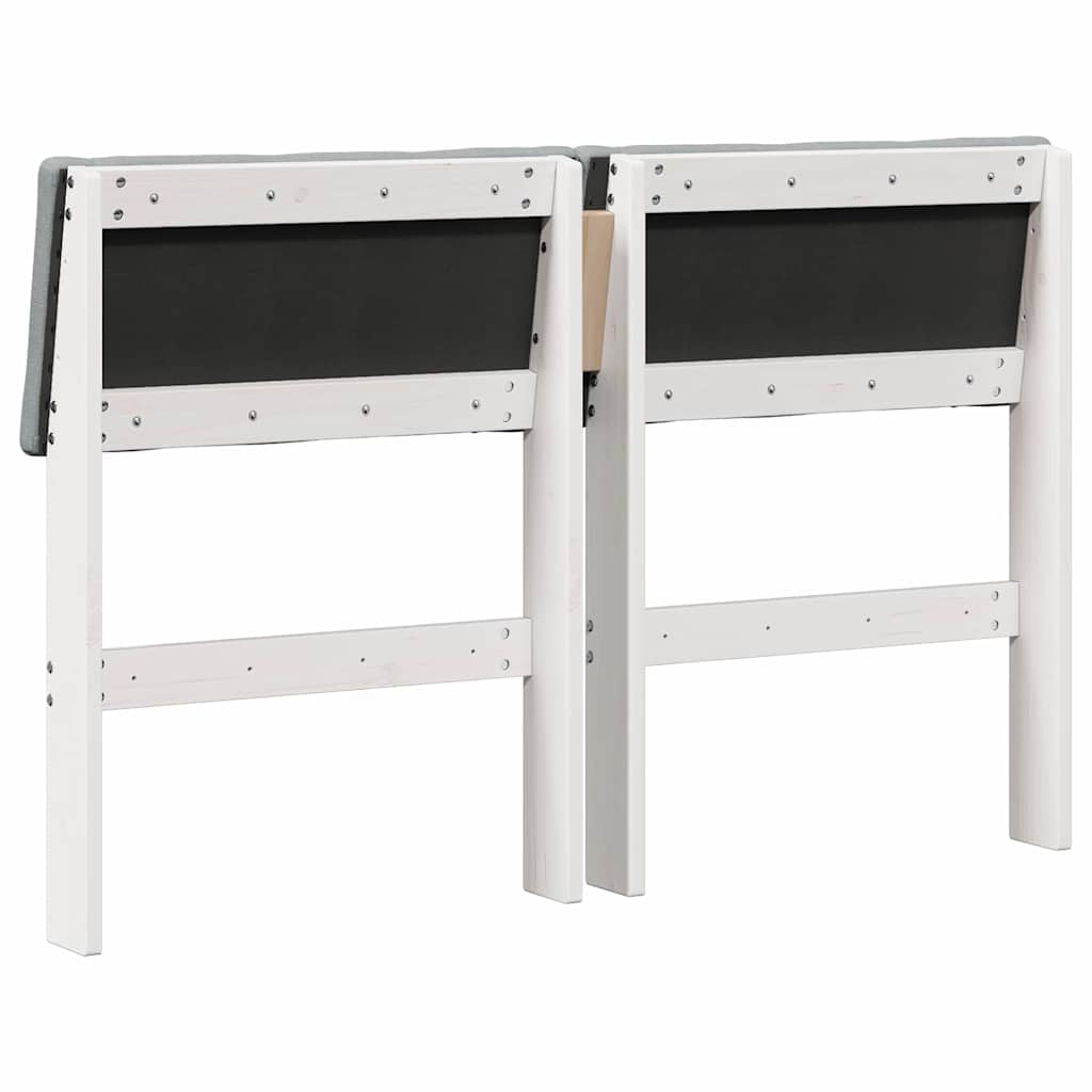 Gestoffeerd hoofdbord Lichtgrijs 120 cm Massief grenenhout is nu te koop bij PeponiXL, paradijselijk wonen!
