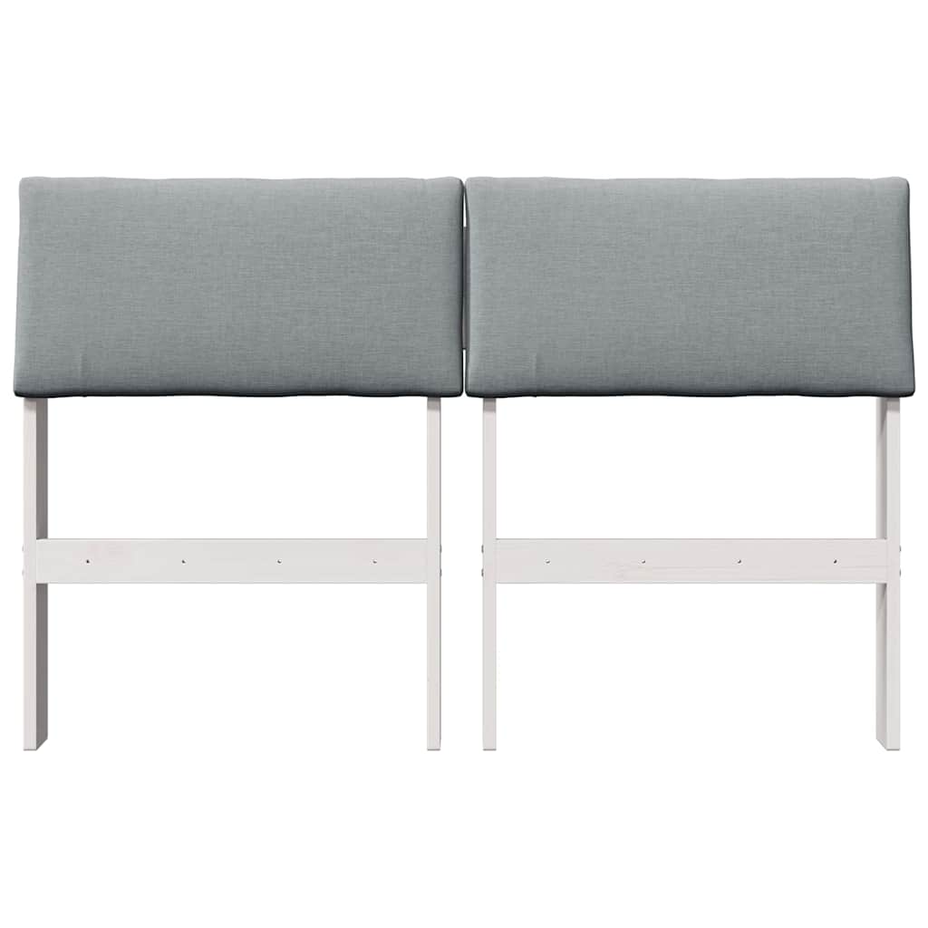 Gestoffeerd hoofdbord Lichtgrijs 120 cm Massief grenenhout is nu te koop bij PeponiXL, paradijselijk wonen!
