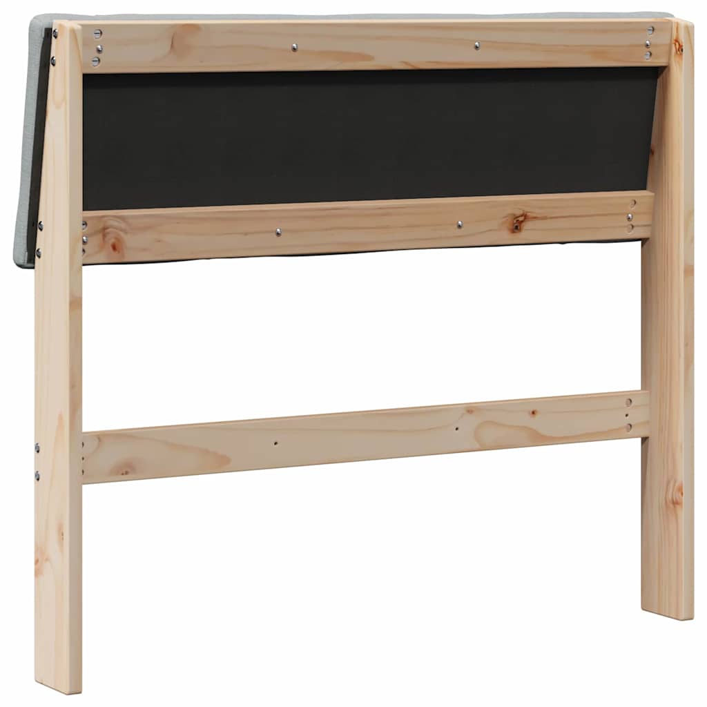 Gestoffeerd hoofdbord Lichtgrijs 100 cm Massief grenenhout is nu te koop bij PeponiXL, paradijselijk wonen!
