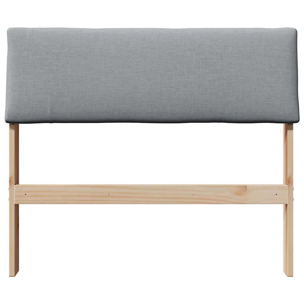 Gestoffeerd hoofdbord Lichtgrijs 100 cm Massief grenenhout is nu te koop bij PeponiXL, paradijselijk wonen!