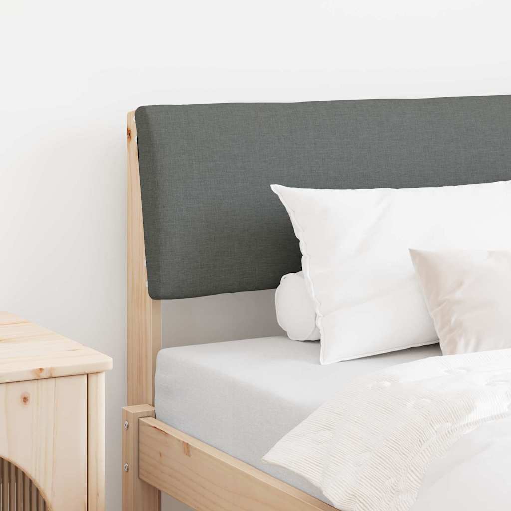 Gestoffeerd hoofdbord Donkergrijs 100 cm Massief grenenhout is nu te koop bij PeponiXL, paradijselijk wonen!