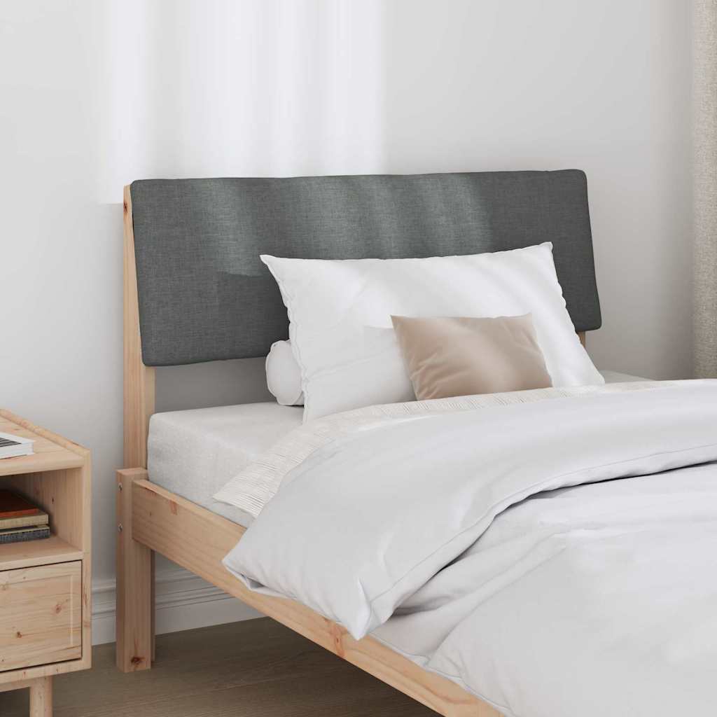 Gestoffeerd hoofdbord Donkergrijs 100 cm Massief grenenhout is nu te koop bij PeponiXL, paradijselijk wonen!