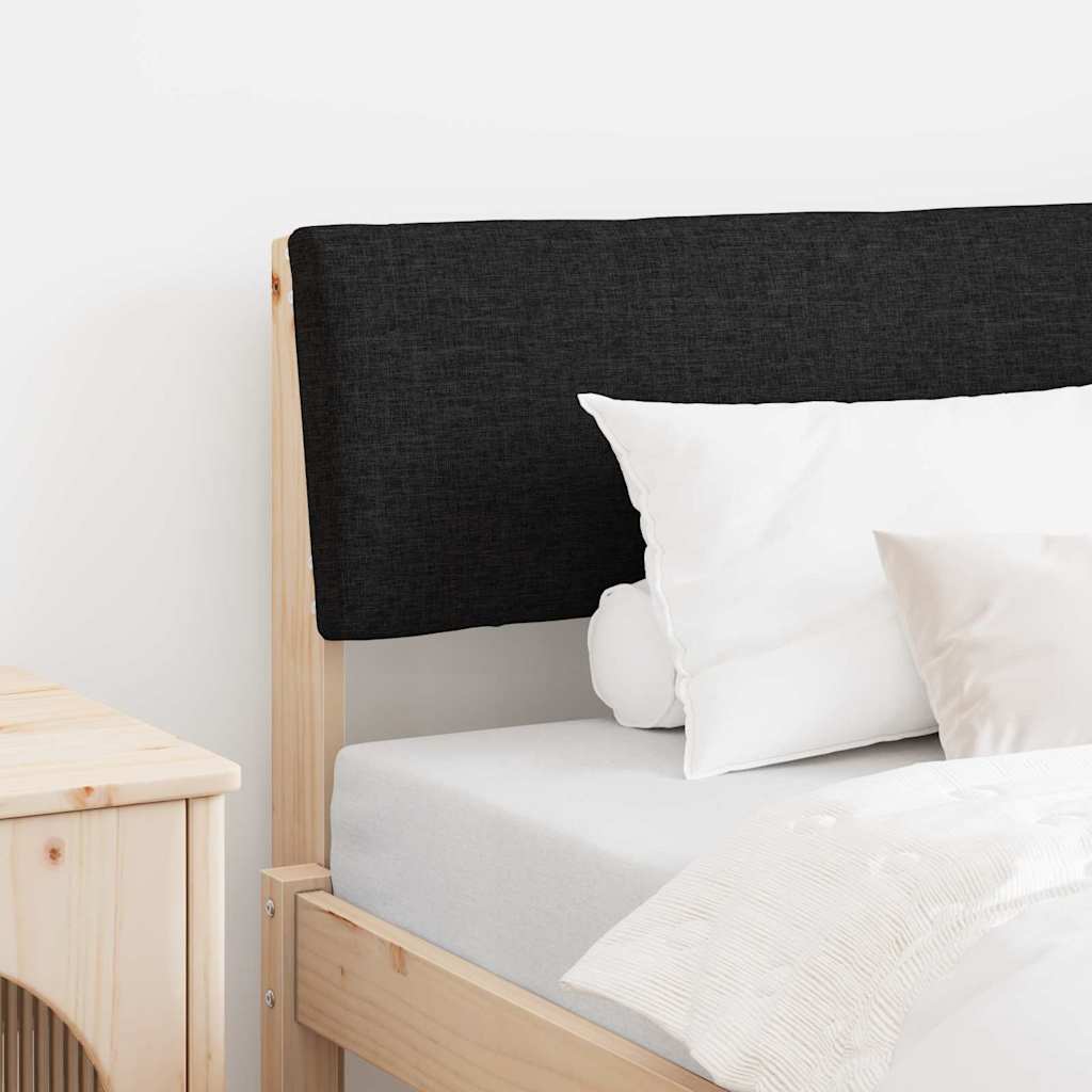 Gestoffeerd hoofdbord Zwart 100 cm Massief grenenhout is nu te koop bij PeponiXL, paradijselijk wonen!