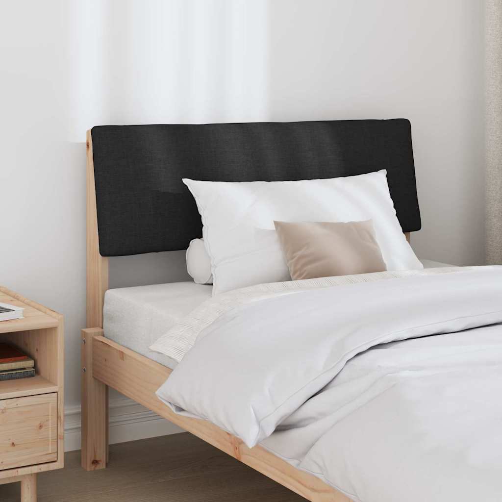 Gestoffeerd hoofdbord Zwart 100 cm Massief grenenhout is nu te koop bij PeponiXL, paradijselijk wonen!