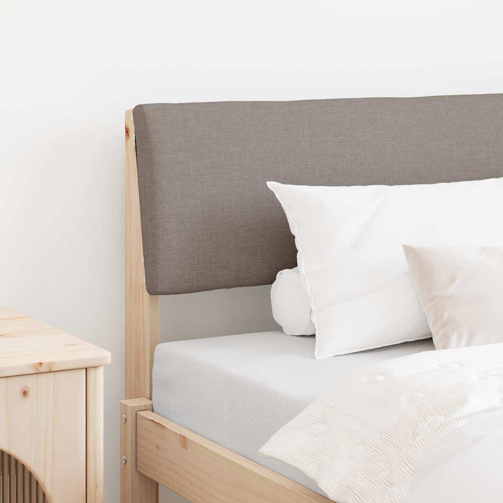 Gestoffeerd hoofdbord Taupe 100 cm Massief grenenhout is nu te koop bij PeponiXL, paradijselijk wonen!