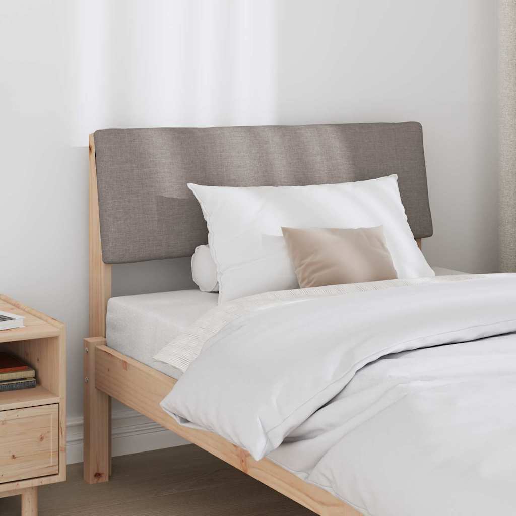 Gestoffeerd hoofdbord Taupe 100 cm Massief grenenhout is nu te koop bij PeponiXL, paradijselijk wonen!