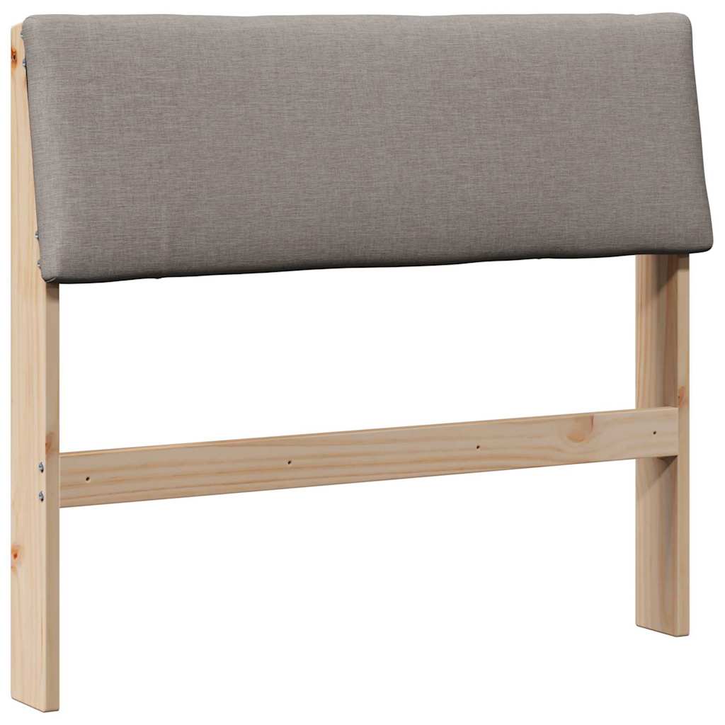 Gestoffeerd hoofdbord Taupe 100 cm Massief grenenhout is nu te koop bij PeponiXL, paradijselijk wonen!