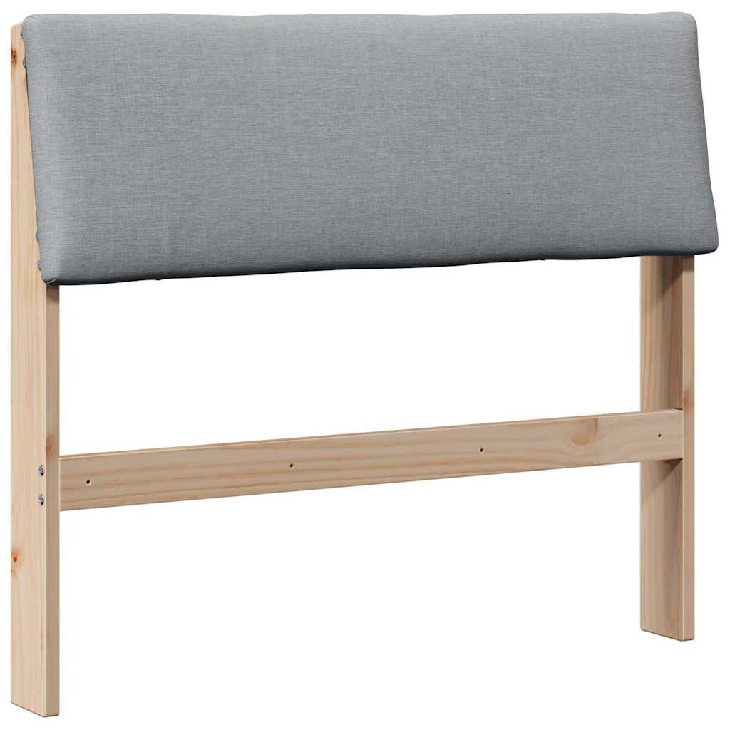 Gestoffeerd hoofdbord Lichtgrijs 90 cm Massief grenenhout is nu te koop bij PeponiXL, paradijselijk wonen!