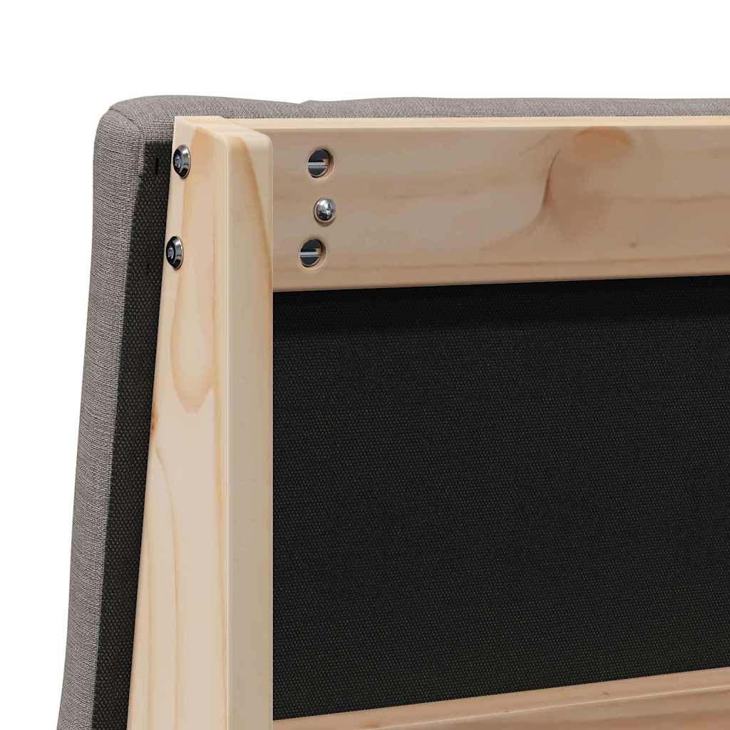 Gestoffeerd hoofdbord Taupe 90 cm Massief grenenhout is nu te koop bij PeponiXL, paradijselijk wonen!