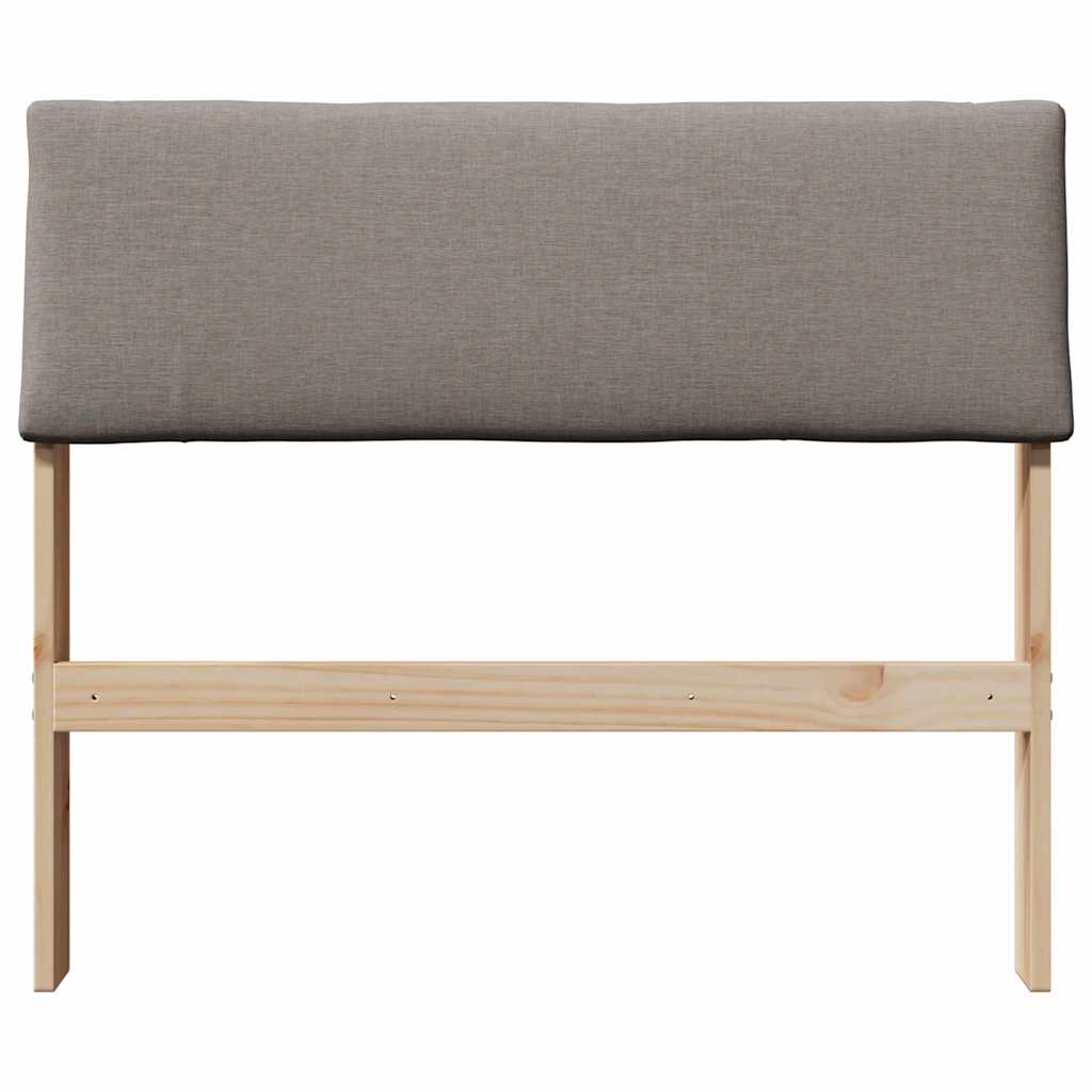 Gestoffeerd hoofdbord Taupe 90 cm Massief grenenhout is nu te koop bij PeponiXL, paradijselijk wonen!