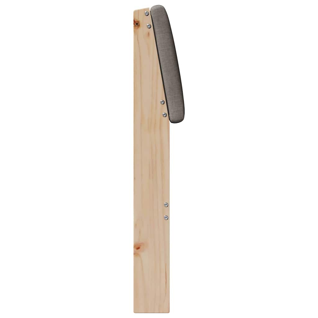 Gestoffeerd hoofdbord Taupe 90 cm Massief grenenhout is nu te koop bij PeponiXL, paradijselijk wonen!