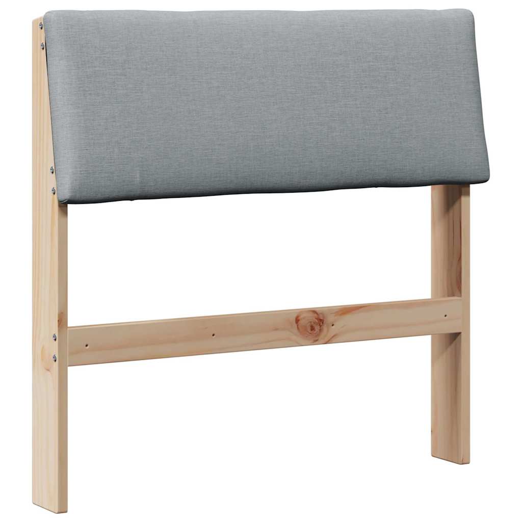 Gestoffeerd hoofdbord Lichtgrijs 80 cm Massief grenenhout is nu te koop bij PeponiXL, paradijselijk wonen!