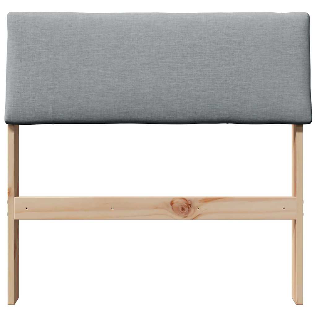 Gestoffeerd hoofdbord Lichtgrijs 80 cm Massief grenenhout is nu te koop bij PeponiXL, paradijselijk wonen!