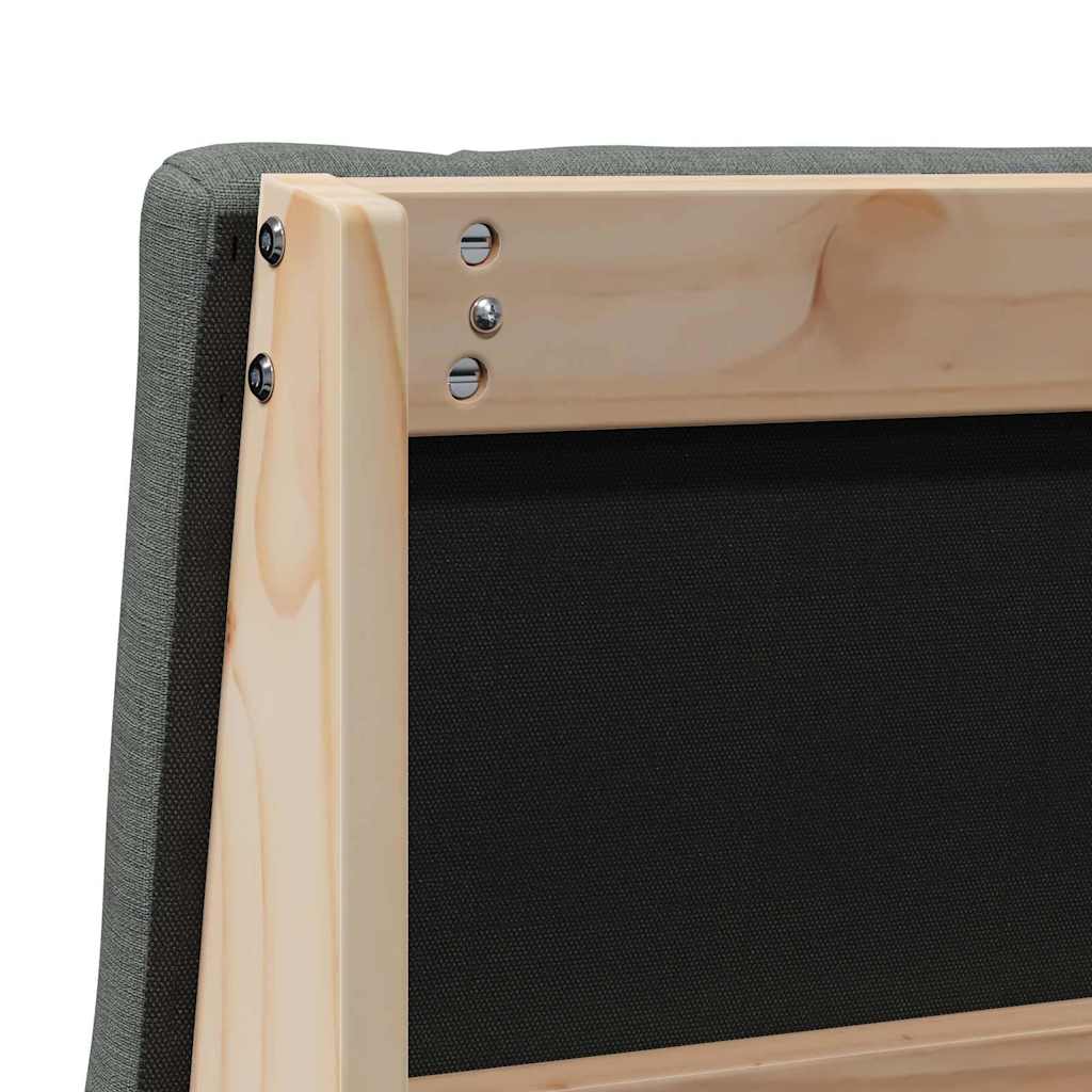 Gestoffeerd hoofdbord Donkergrijs 80 cm Massief grenenhout is nu te koop bij PeponiXL, paradijselijk wonen!