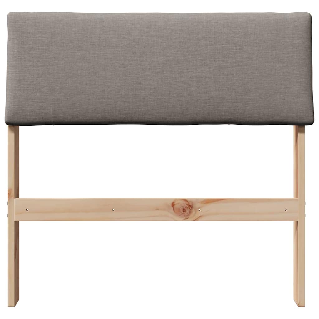 Gestoffeerd hoofdbord Taupe 80 cm Massief grenenhout is nu te koop bij PeponiXL, paradijselijk wonen!