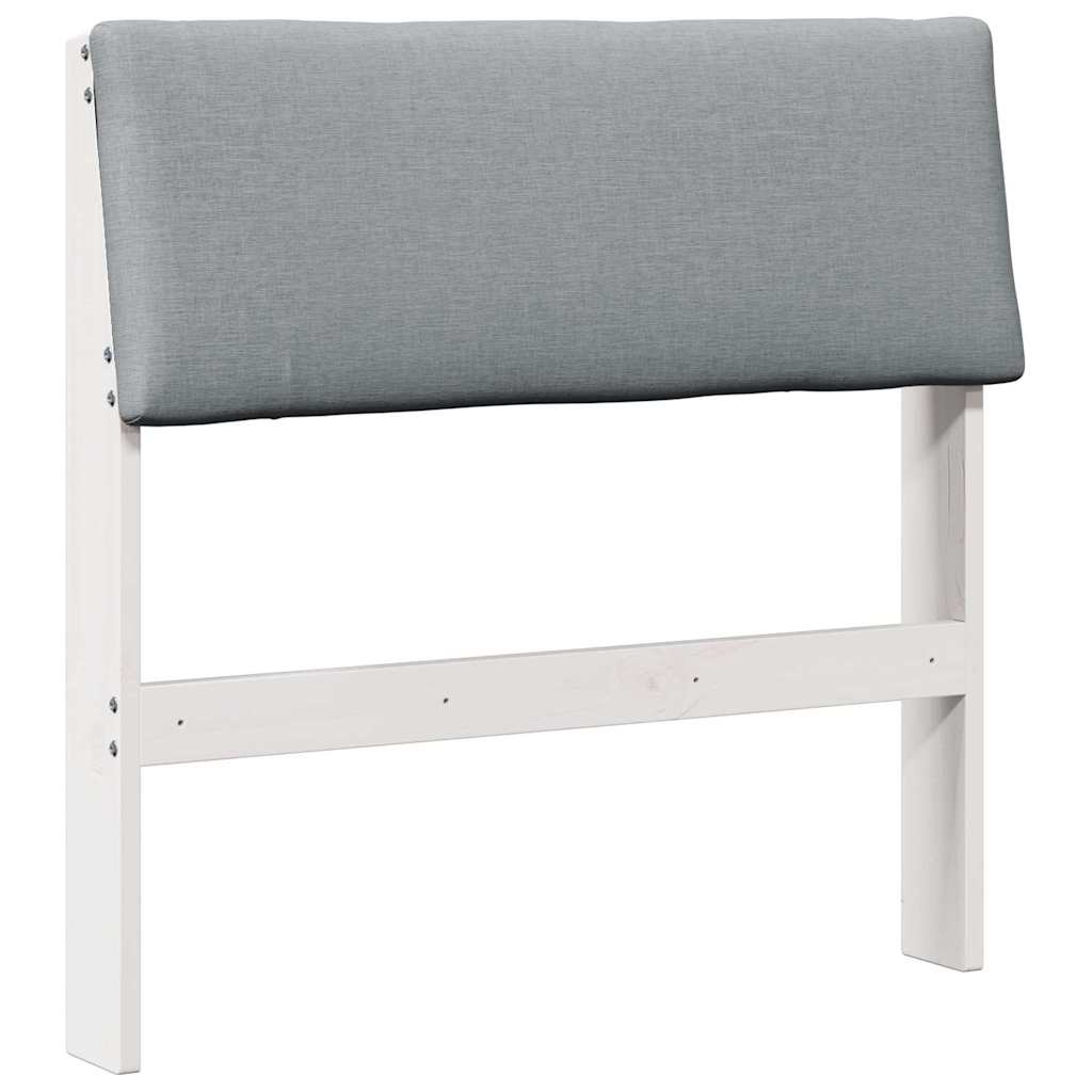 Gestoffeerd hoofdbord Lichtgrijs 80 cm Massief grenenhout is nu te koop bij PeponiXL, paradijselijk wonen!