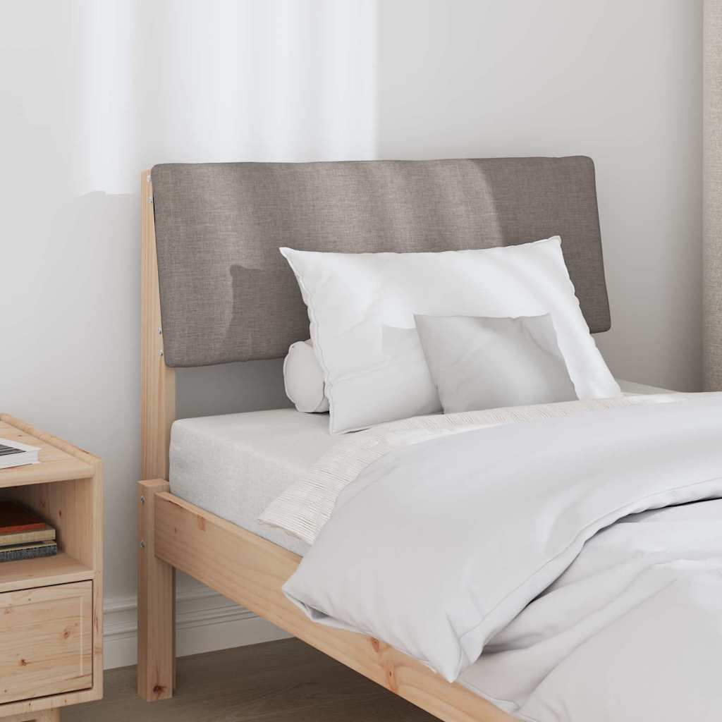 Gestoffeerd hoofdbord Taupe 75 cm Massief grenenhout is nu te koop bij PeponiXL, paradijselijk wonen!
