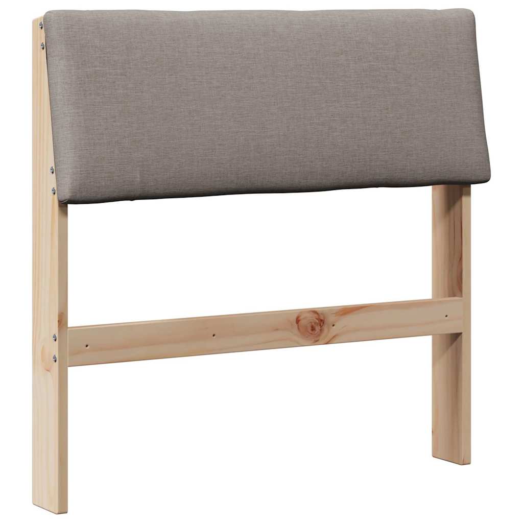 Gestoffeerd hoofdbord Taupe 75 cm Massief grenenhout is nu te koop bij PeponiXL, paradijselijk wonen!