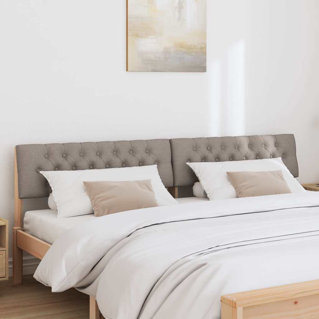 Gestoffeerd hoofdbord Taupe 200 cm Massief grenenhout is nu te koop bij PeponiXL, paradijselijk wonen!