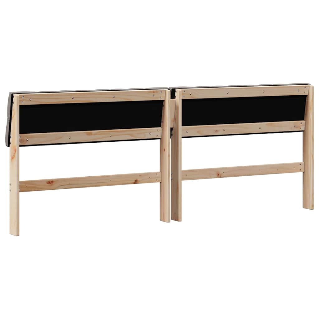 Gestoffeerd hoofdbord Taupe 200 cm Massief grenenhout is nu te koop bij PeponiXL, paradijselijk wonen!