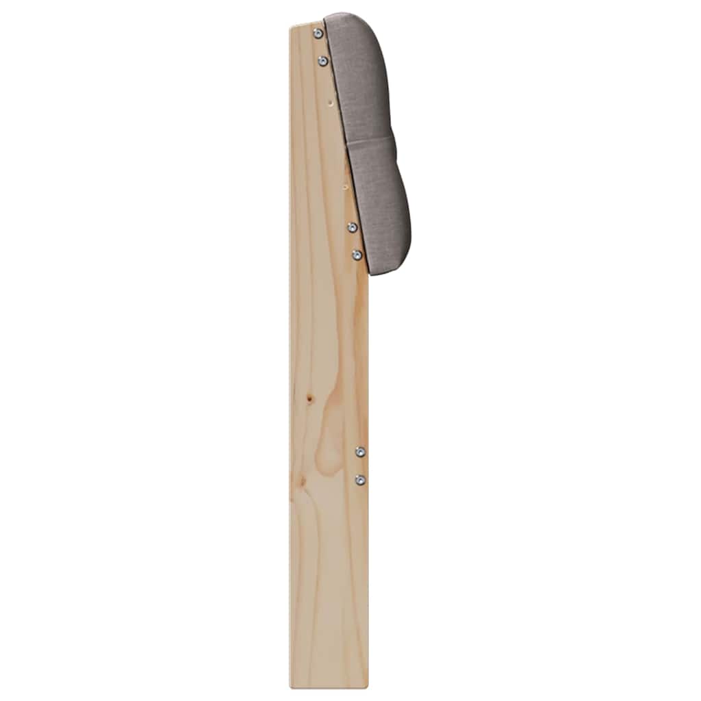 Gestoffeerd hoofdbord Taupe 200 cm Massief grenenhout is nu te koop bij PeponiXL, paradijselijk wonen!