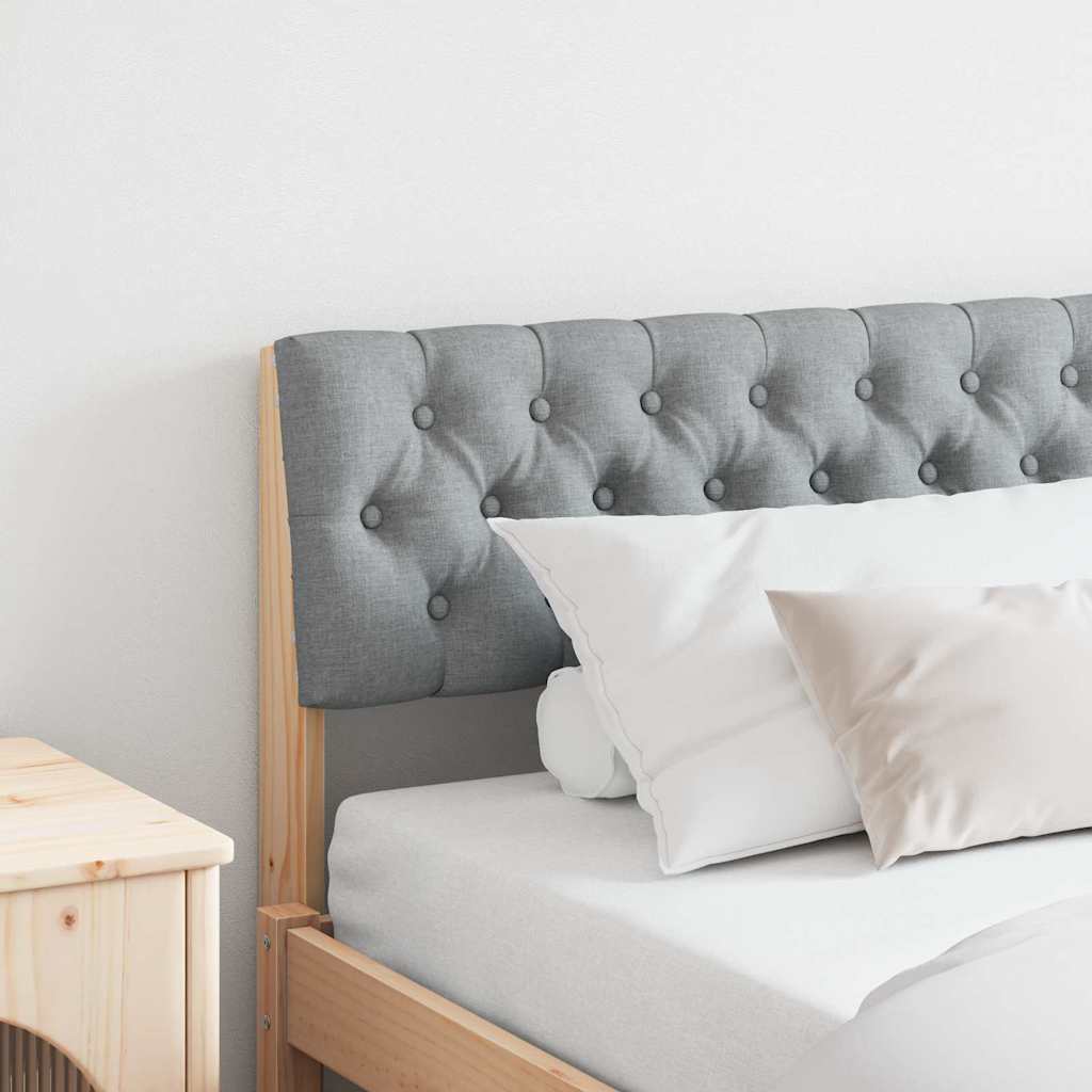 Gestoffeerd hoofdbord Lichtgrijs 180 cm Massief grenenhout is nu te koop bij PeponiXL, paradijselijk wonen!