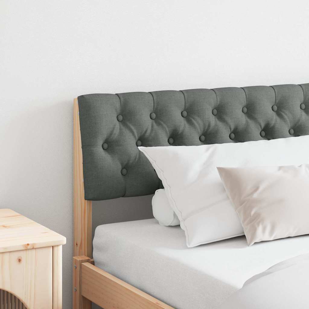 Gestoffeerd hoofdbord Donkergrijs 180 cm Massief grenenhout is nu te koop bij PeponiXL, paradijselijk wonen!