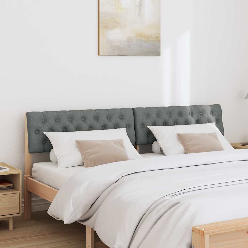 Gestoffeerd hoofdbord Donkergrijs 180 cm Massief grenenhout is nu te koop bij PeponiXL, paradijselijk wonen!