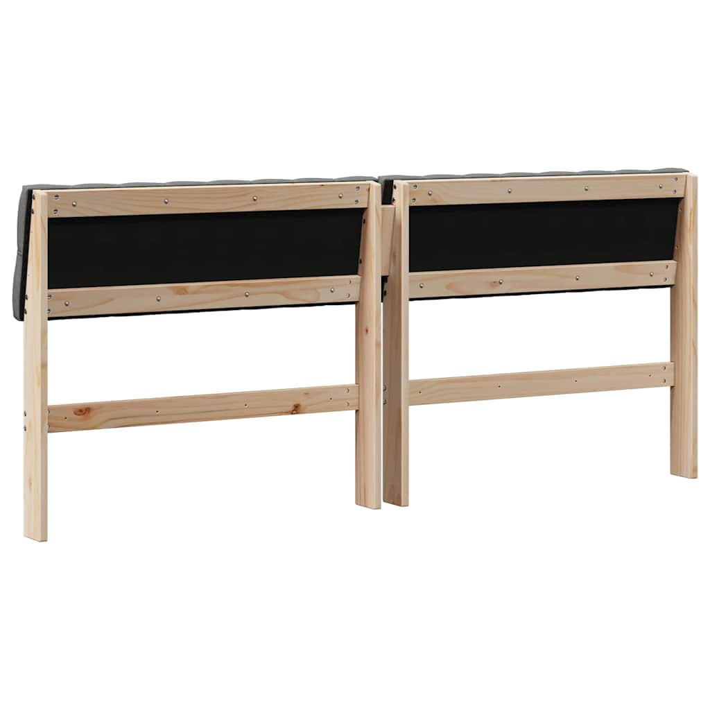 Gestoffeerd hoofdbord Donkergrijs 180 cm Massief grenenhout is nu te koop bij PeponiXL, paradijselijk wonen!