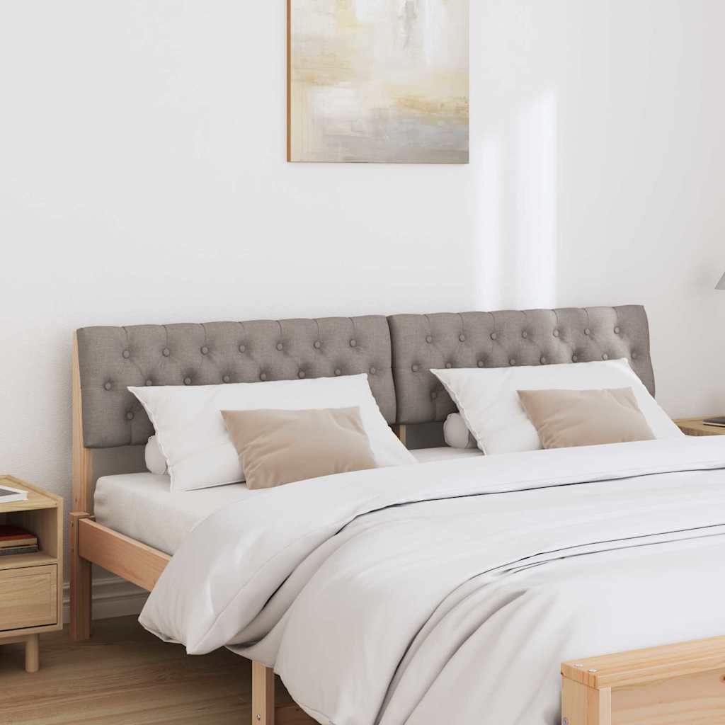 Gestoffeerd hoofdbord Taupe 180 cm Massief grenenhout is nu te koop bij PeponiXL, paradijselijk wonen!