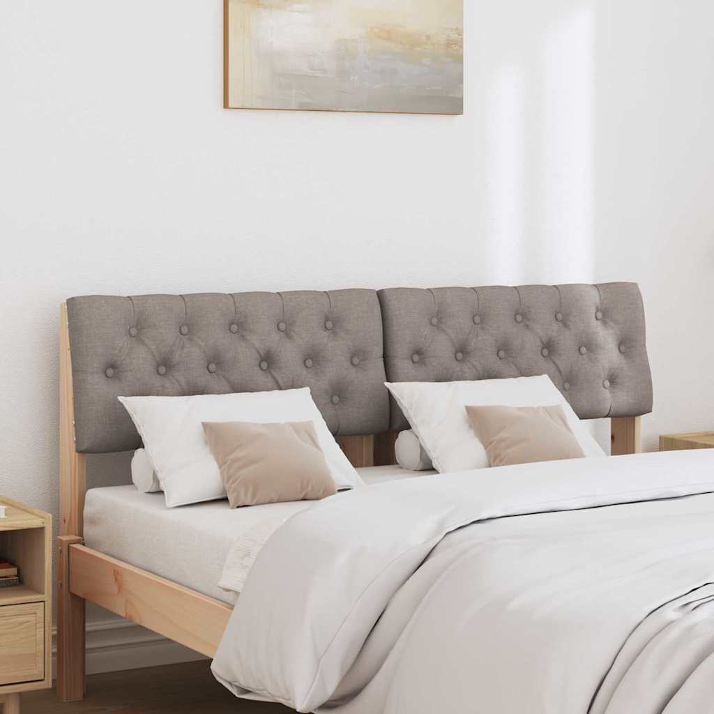 Gestoffeerd hoofdbord Taupe 160 cm Massief grenenhout is nu te koop bij PeponiXL, paradijselijk wonen!