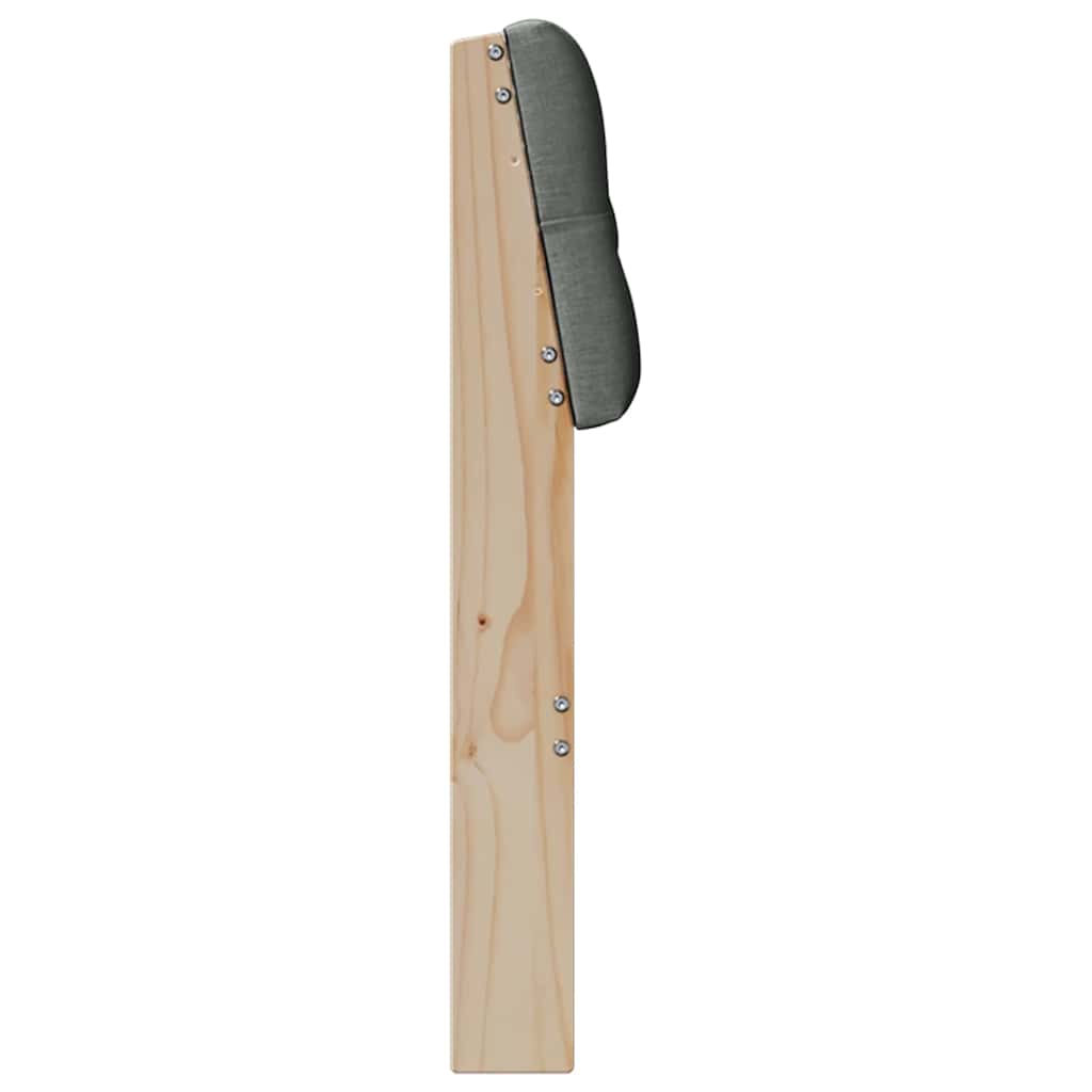 Gestoffeerd hoofdbord Donkergrijs 140 cm Massief grenenhout is nu te koop bij PeponiXL, paradijselijk wonen!