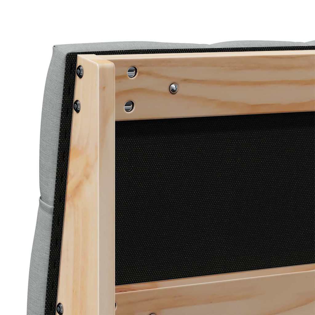 Gestoffeerd hoofdbord Lichtgrijs 120 cm Massief grenenhout is nu te koop bij PeponiXL, paradijselijk wonen!