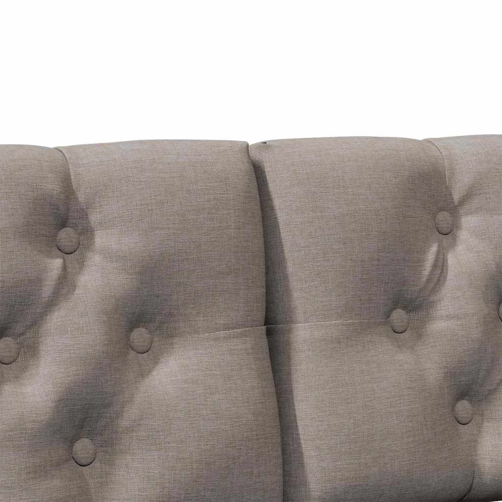 Gestoffeerd hoofdbord Taupe 120 cm Massief grenenhout is nu te koop bij PeponiXL, paradijselijk wonen!