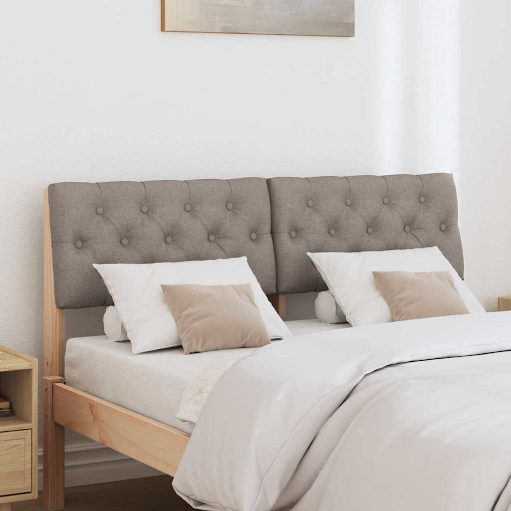 Gestoffeerd hoofdbord Taupe 120 cm Massief grenenhout is nu te koop bij PeponiXL, paradijselijk wonen!