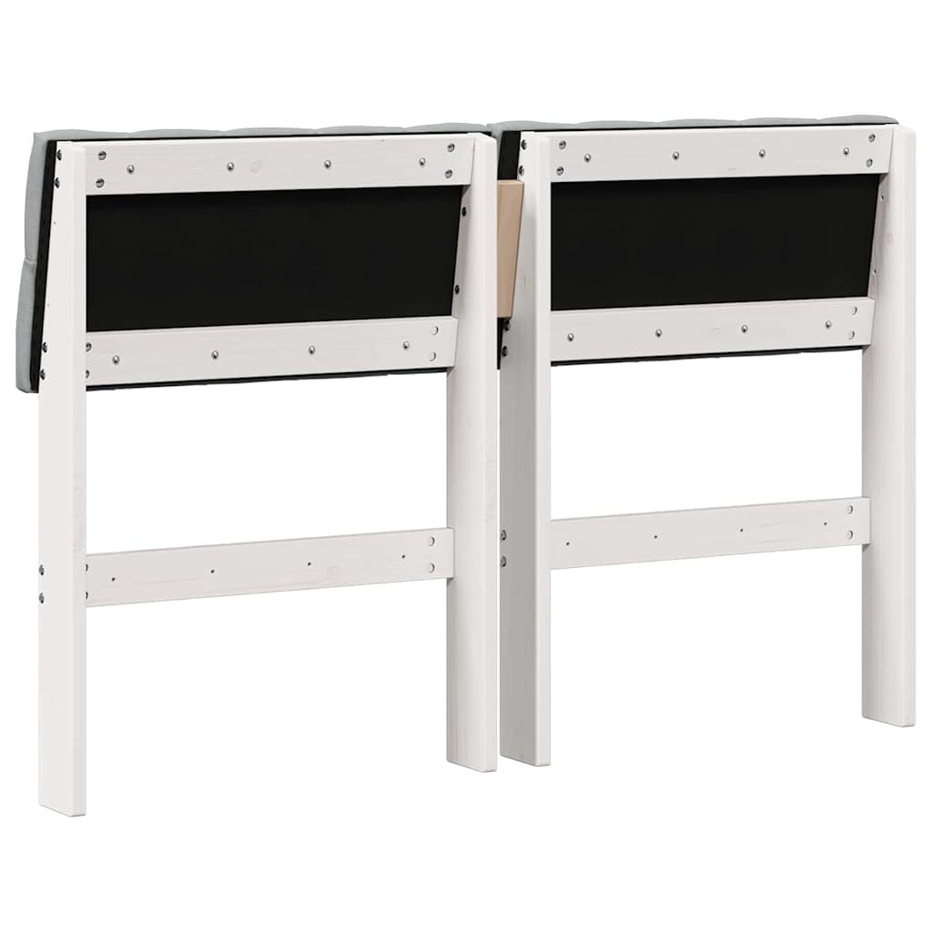 Gestoffeerd hoofdbord Lichtgrijs 120 cm Massief grenenhout is nu te koop bij PeponiXL, paradijselijk wonen!