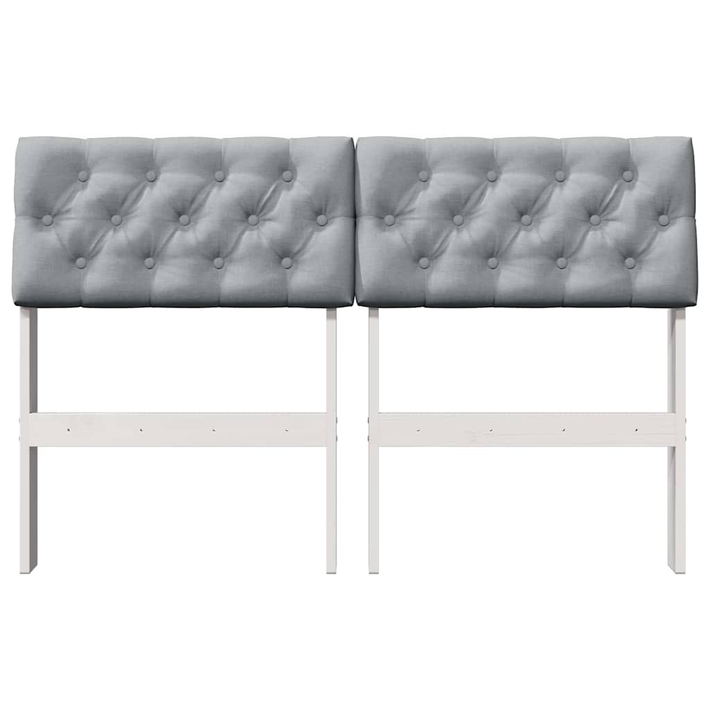 Gestoffeerd hoofdbord Lichtgrijs 120 cm Massief grenenhout is nu te koop bij PeponiXL, paradijselijk wonen!