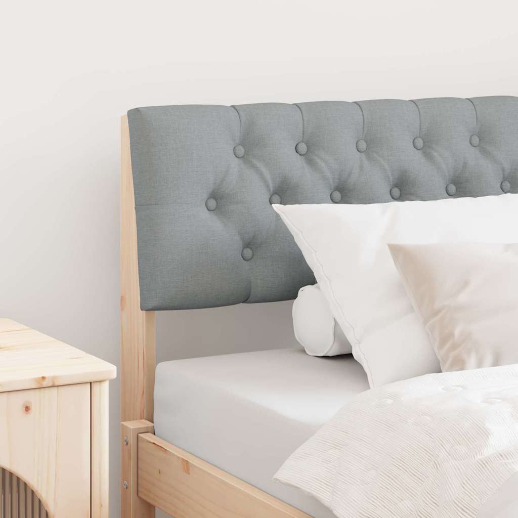 Gestoffeerd hoofdbord Lichtgrijs 100 cm Massief grenenhout is nu te koop bij PeponiXL, paradijselijk wonen!