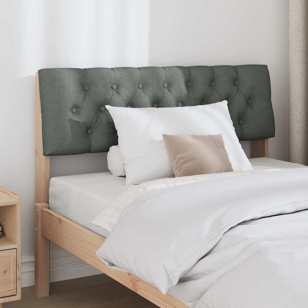 Gestoffeerd hoofdbord Donkergrijs 100 cm Massief grenenhout is nu te koop bij PeponiXL, paradijselijk wonen!