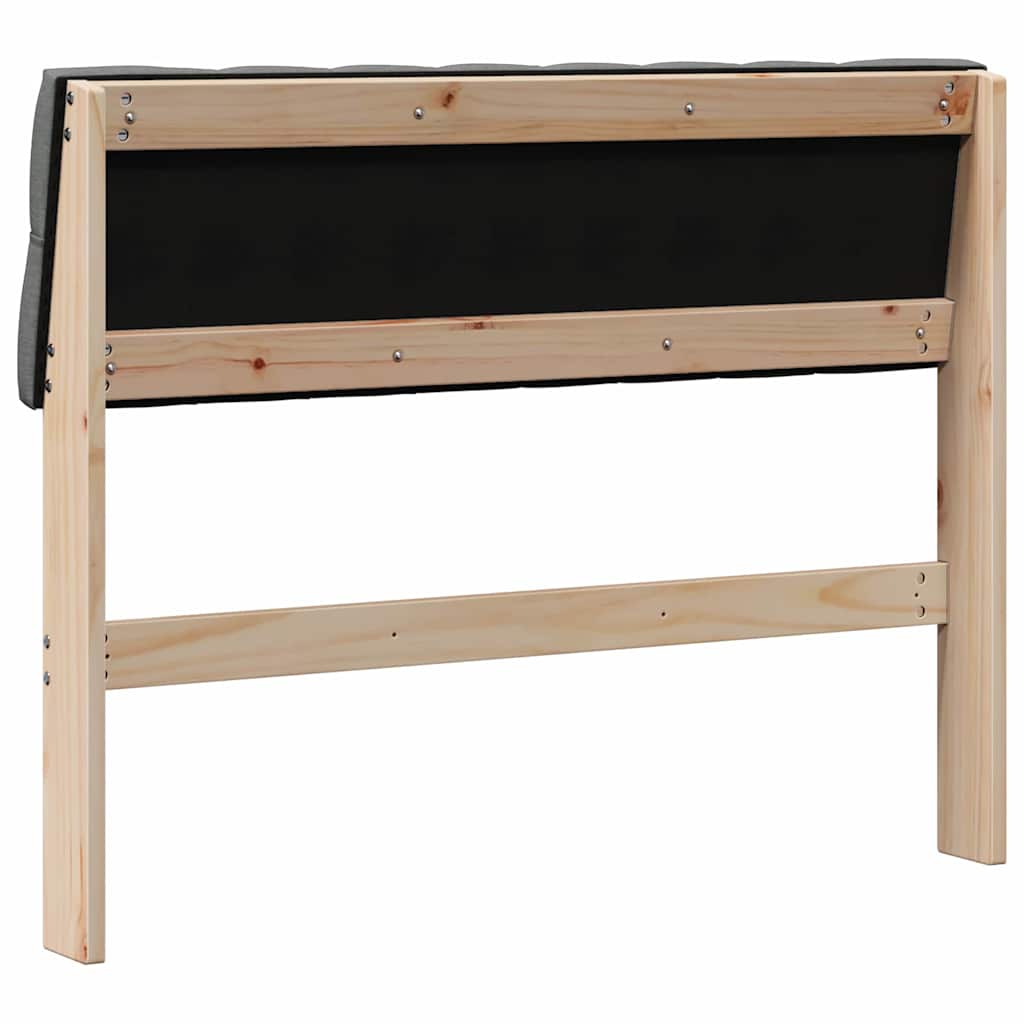 Gestoffeerd hoofdbord Donkergrijs 100 cm Massief grenenhout is nu te koop bij PeponiXL, paradijselijk wonen!