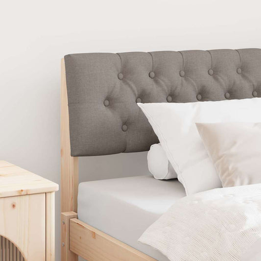 Gestoffeerd hoofdbord Taupe 100 cm Massief grenenhout is nu te koop bij PeponiXL, paradijselijk wonen!