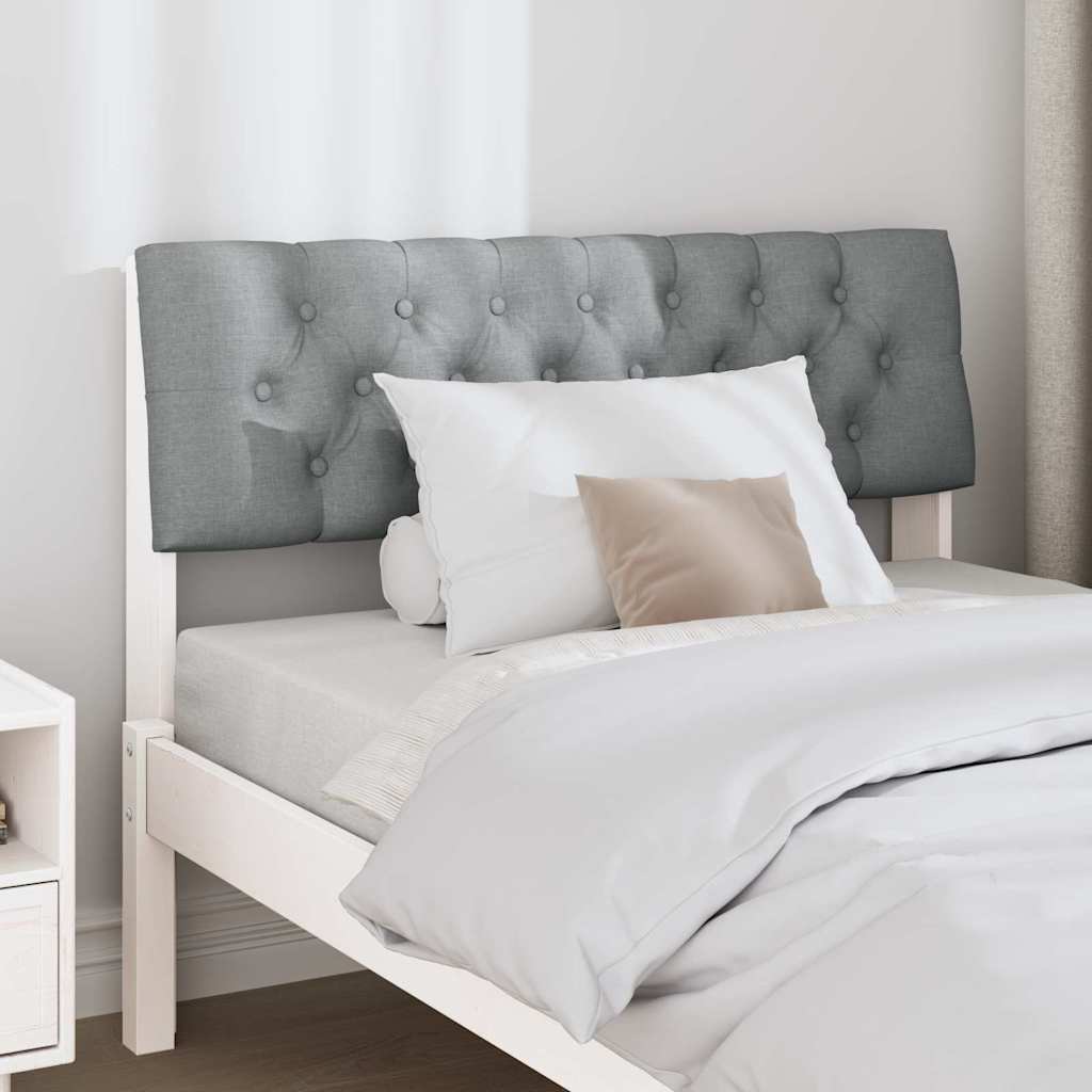 Gestoffeerd hoofdbord Lichtgrijs 100 cm Massief grenenhout is nu te koop bij PeponiXL, paradijselijk wonen!