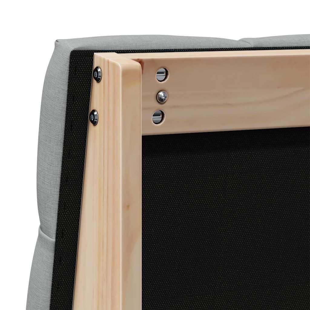 Gestoffeerd hoofdbord Lichtgrijs 90 cm Massief grenenhout is nu te koop bij PeponiXL, paradijselijk wonen!