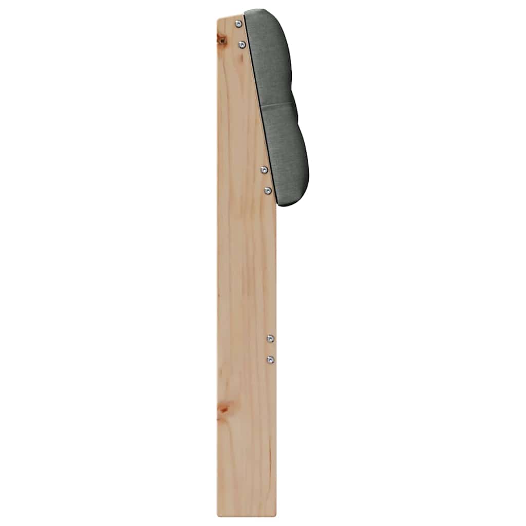 Gestoffeerd hoofdbord Donkergrijs 90 cm Massief grenenhout is nu te koop bij PeponiXL, paradijselijk wonen!