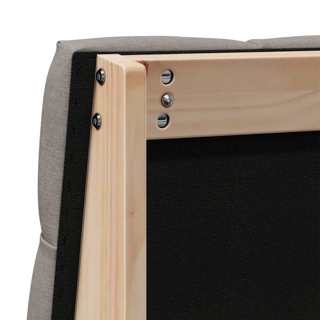 Gestoffeerd hoofdbord Taupe 90 cm Massief grenenhout is nu te koop bij PeponiXL, paradijselijk wonen!