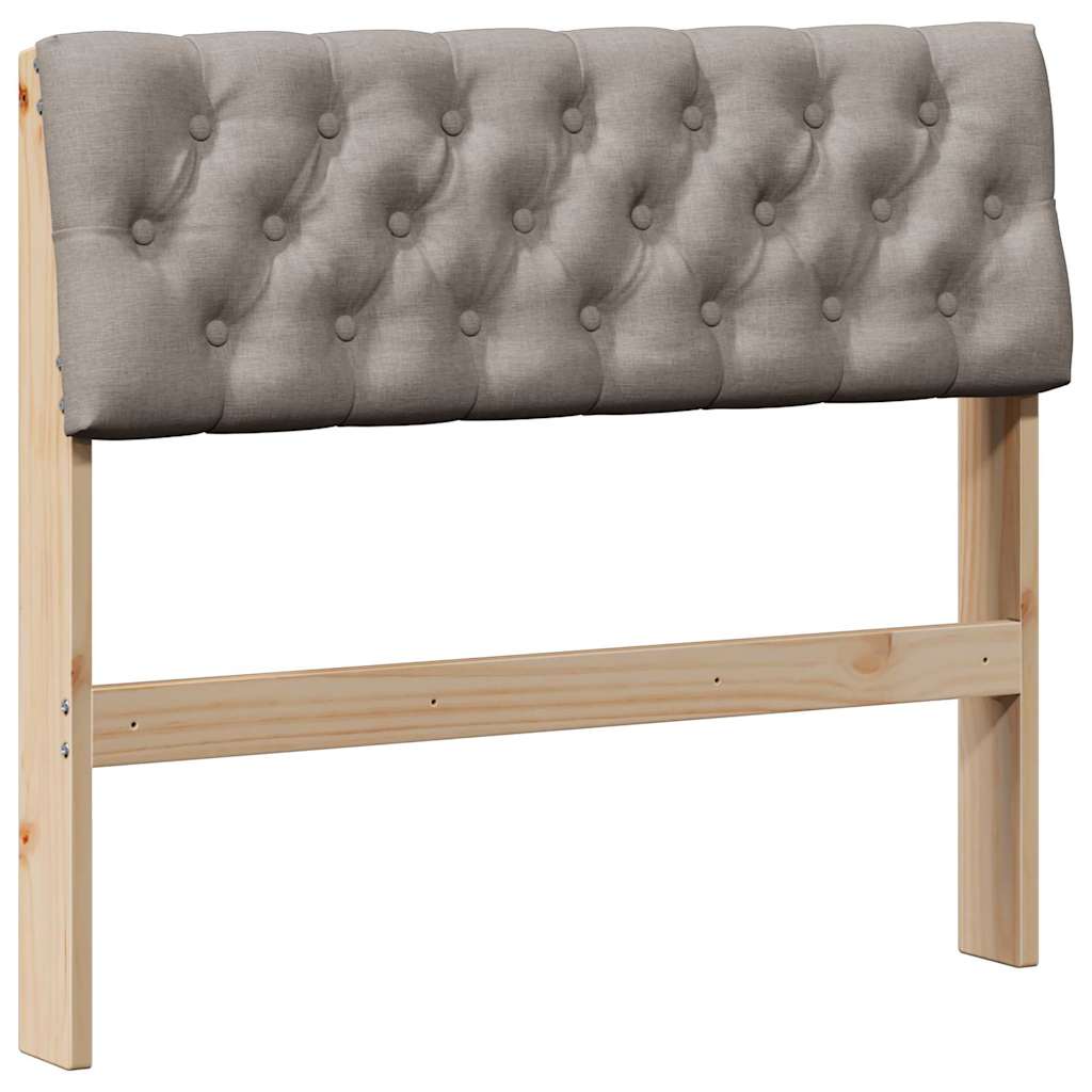 Gestoffeerd hoofdbord Taupe 90 cm Massief grenenhout is nu te koop bij PeponiXL, paradijselijk wonen!