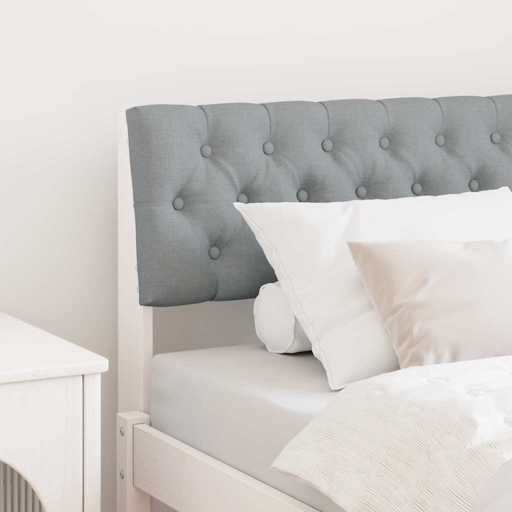 Gestoffeerd hoofdbord Lichtgrijs 90 cm Massief grenenhout is nu te koop bij PeponiXL, paradijselijk wonen!